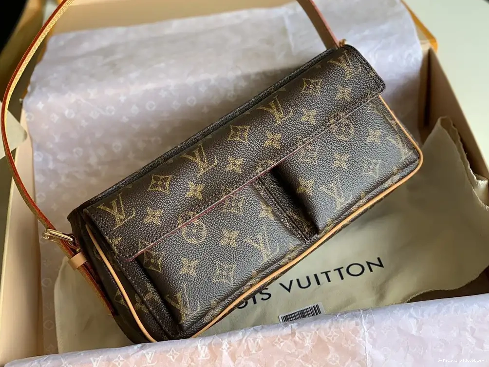 Official oldcobbler LOUIS VINTAGE VUITTON bag-30*11*13CM 0627